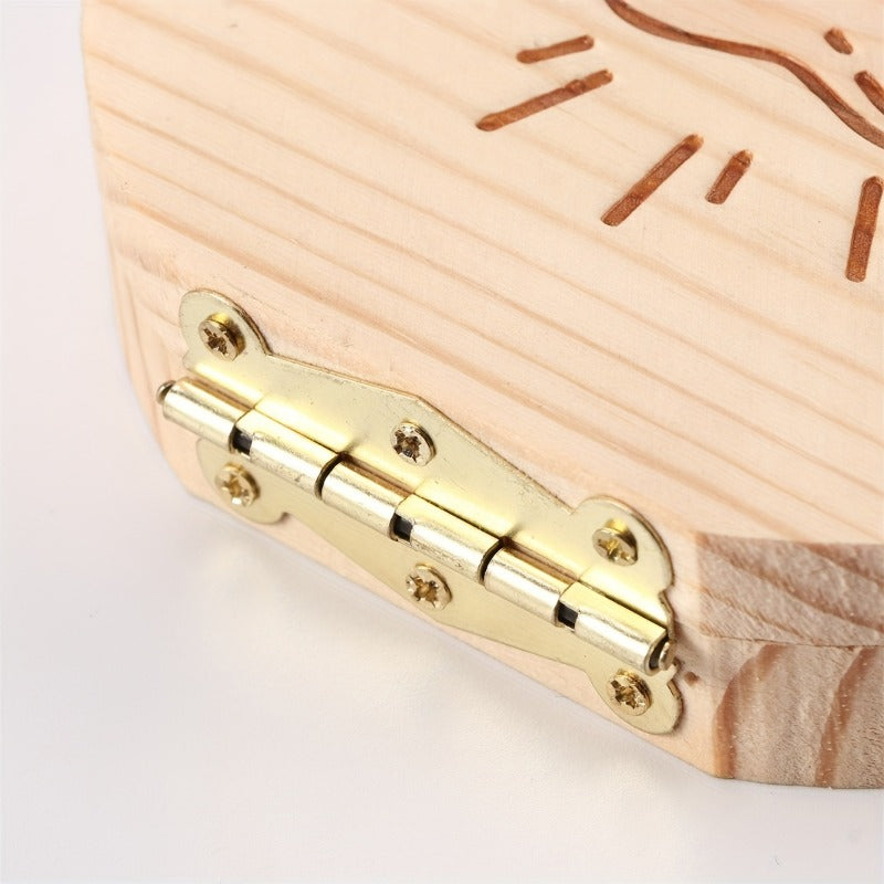 Wooden Baby Tooth Keepsake Box