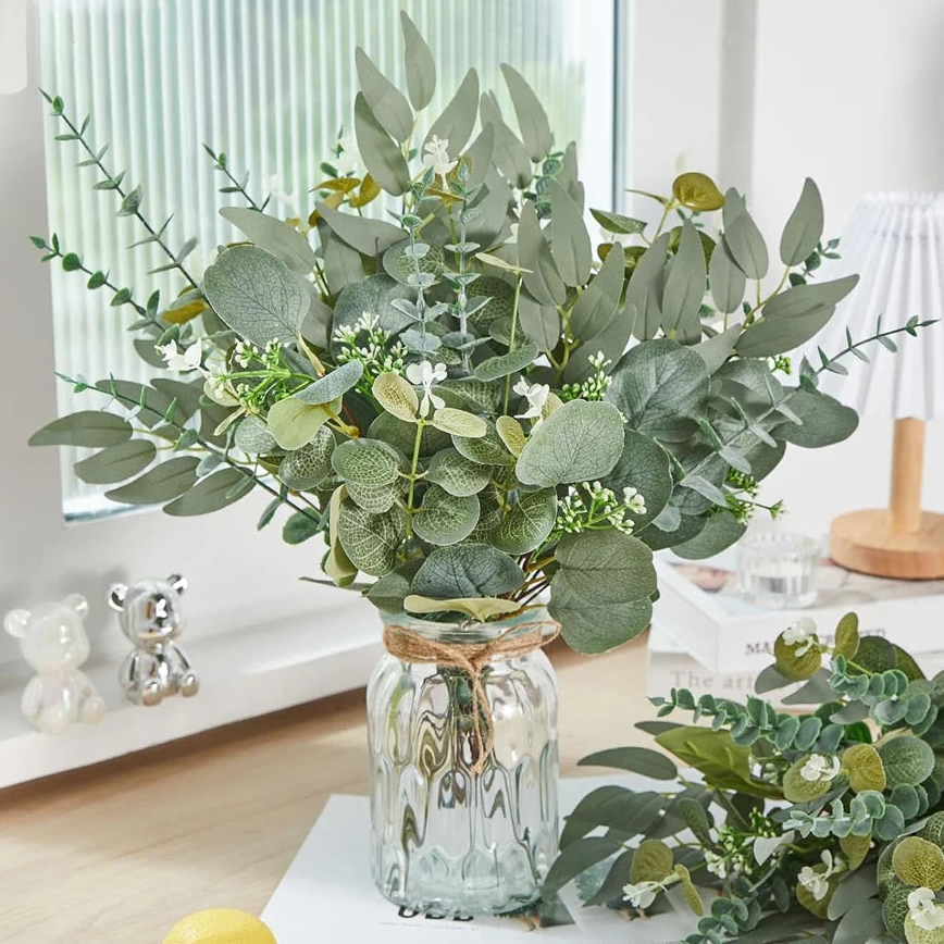 Artificial Eucalyptus Stems – Soft Greenery 20 pcs