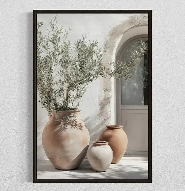 Olive Sun & Clay Prints — Unframed Canvas Art