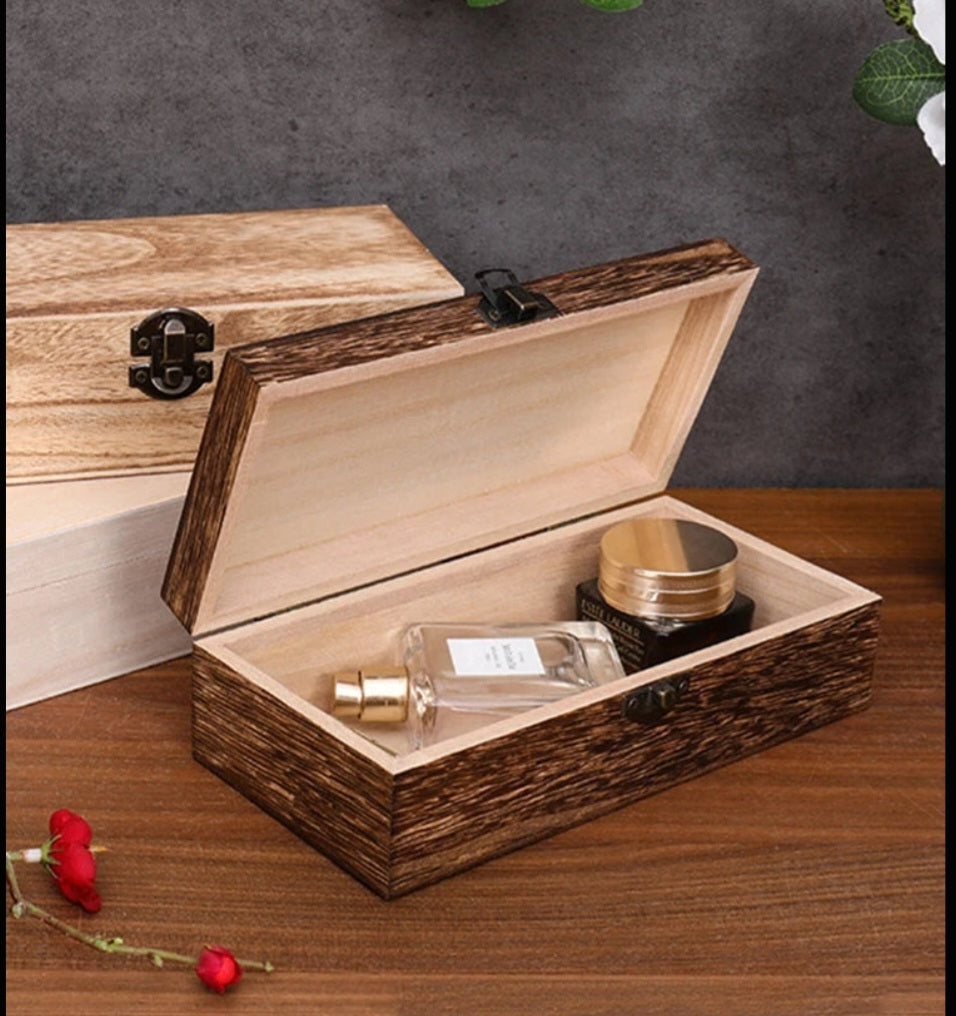 Wood Keepsake Storage Box