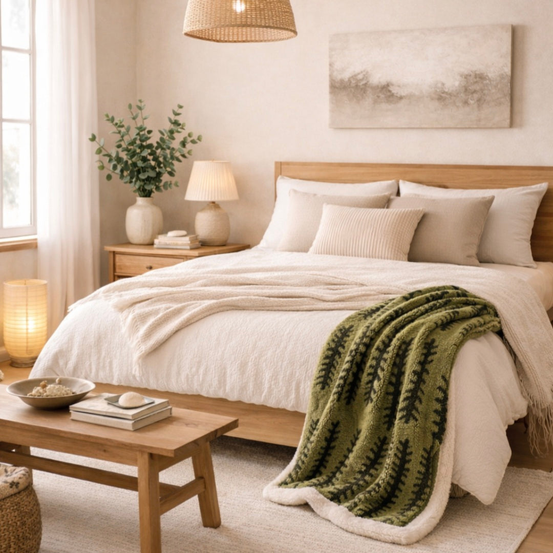 Forest Luxe Flannel Throw Blanket
