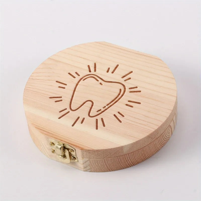 Wooden Baby Tooth Keepsake Box