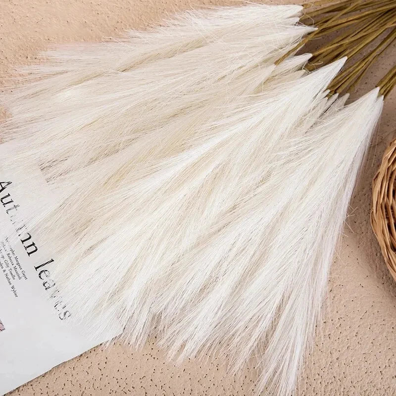 10pcs Faux Pampas Grass Decorative Stems
