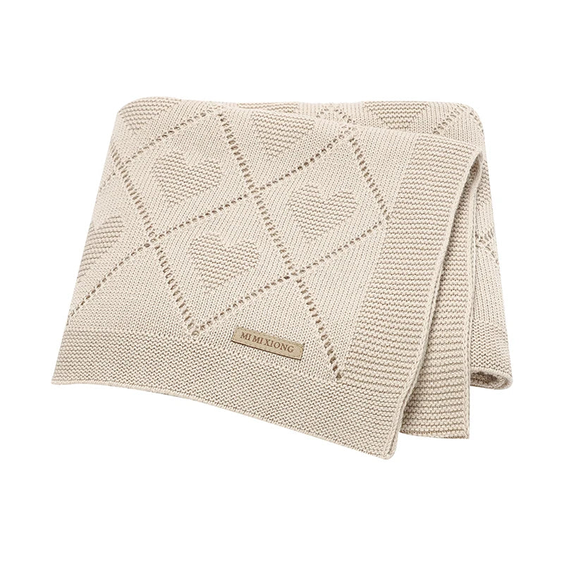Soft Diamond Knit Baby Blanket