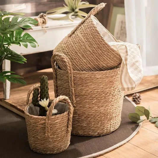 Handwoven Wicker Storage Basket – Natural