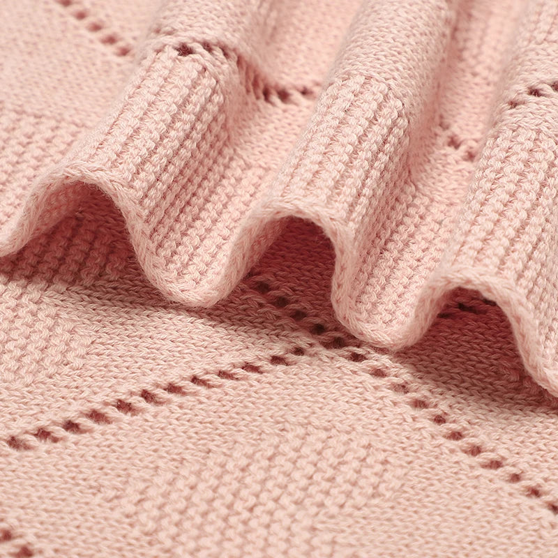 Soft Diamond Knit Baby Blanket