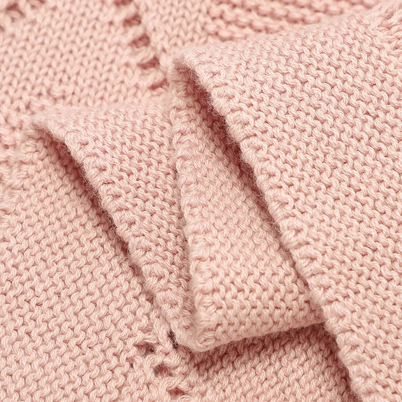 Soft Diamond Knit Baby Blanket