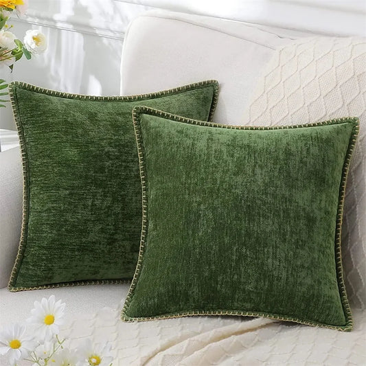 Soft Chenille Plush Cushion Cover _ 2 Sizes