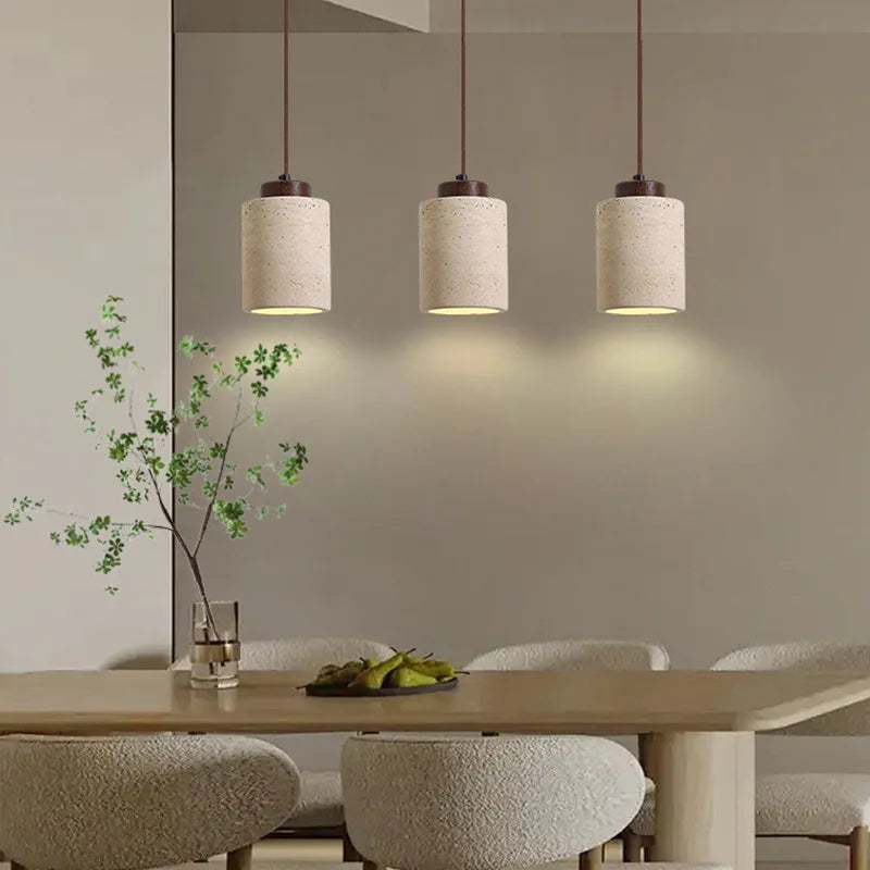 Japandi Stone Pendant Light