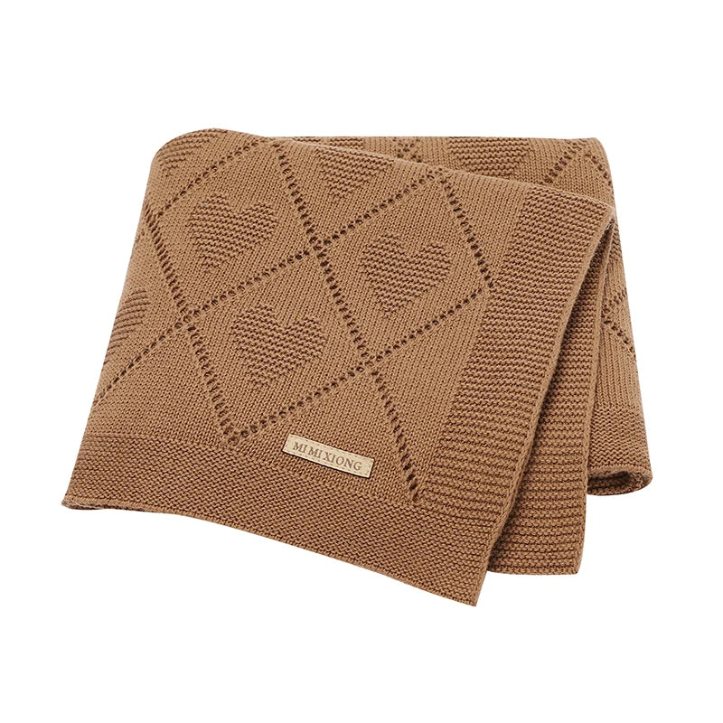 Soft Diamond Knit Baby Blanket