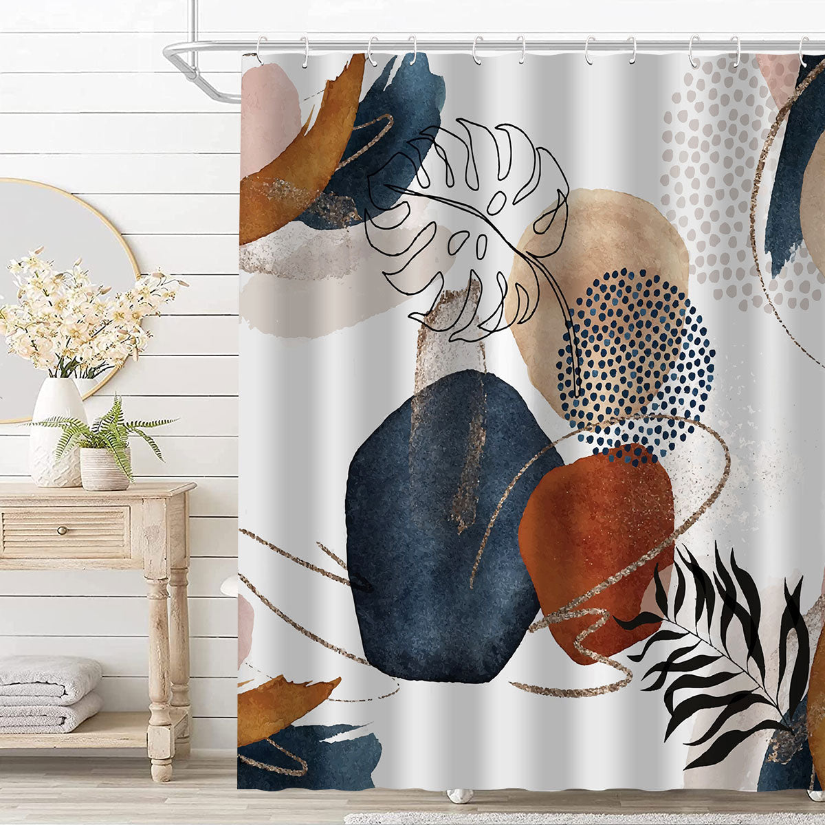Boho Waterproof Shower Curtain - 183 × 183 cm