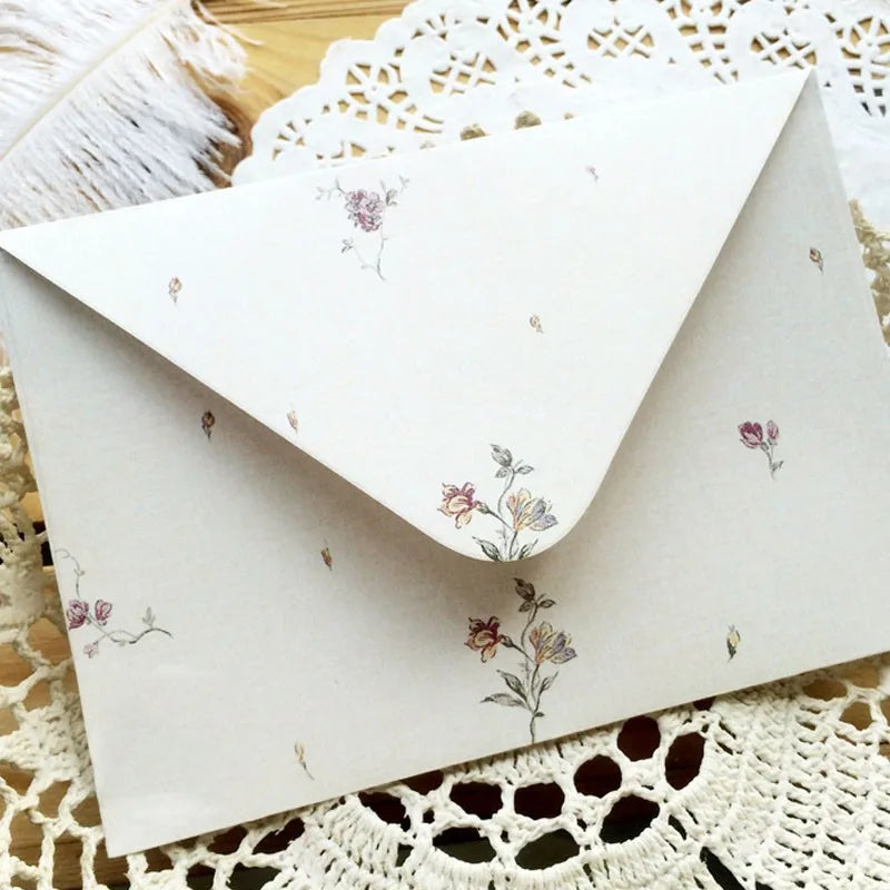 Watercolor Floral Envelopes – Set of 10