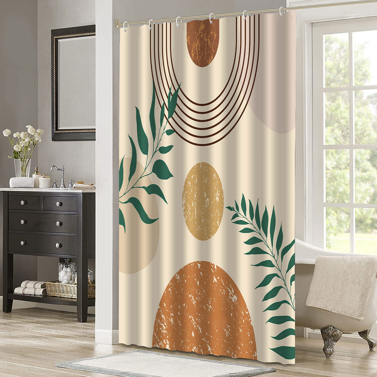 Boho Waterproof Shower Curtain - 183 × 183 cm