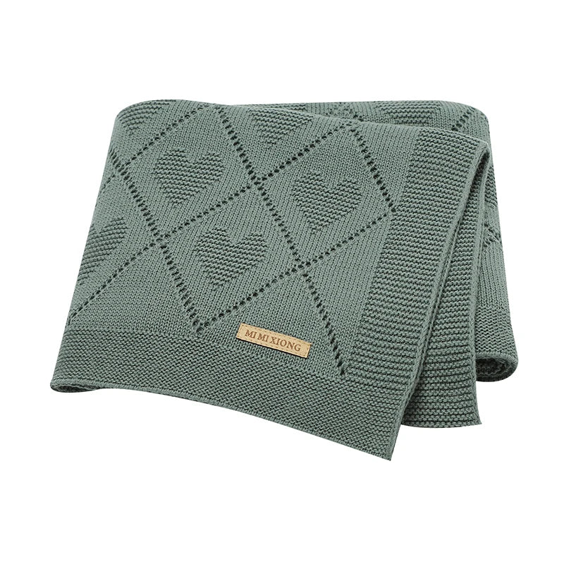 Soft Diamond Knit Baby Blanket
