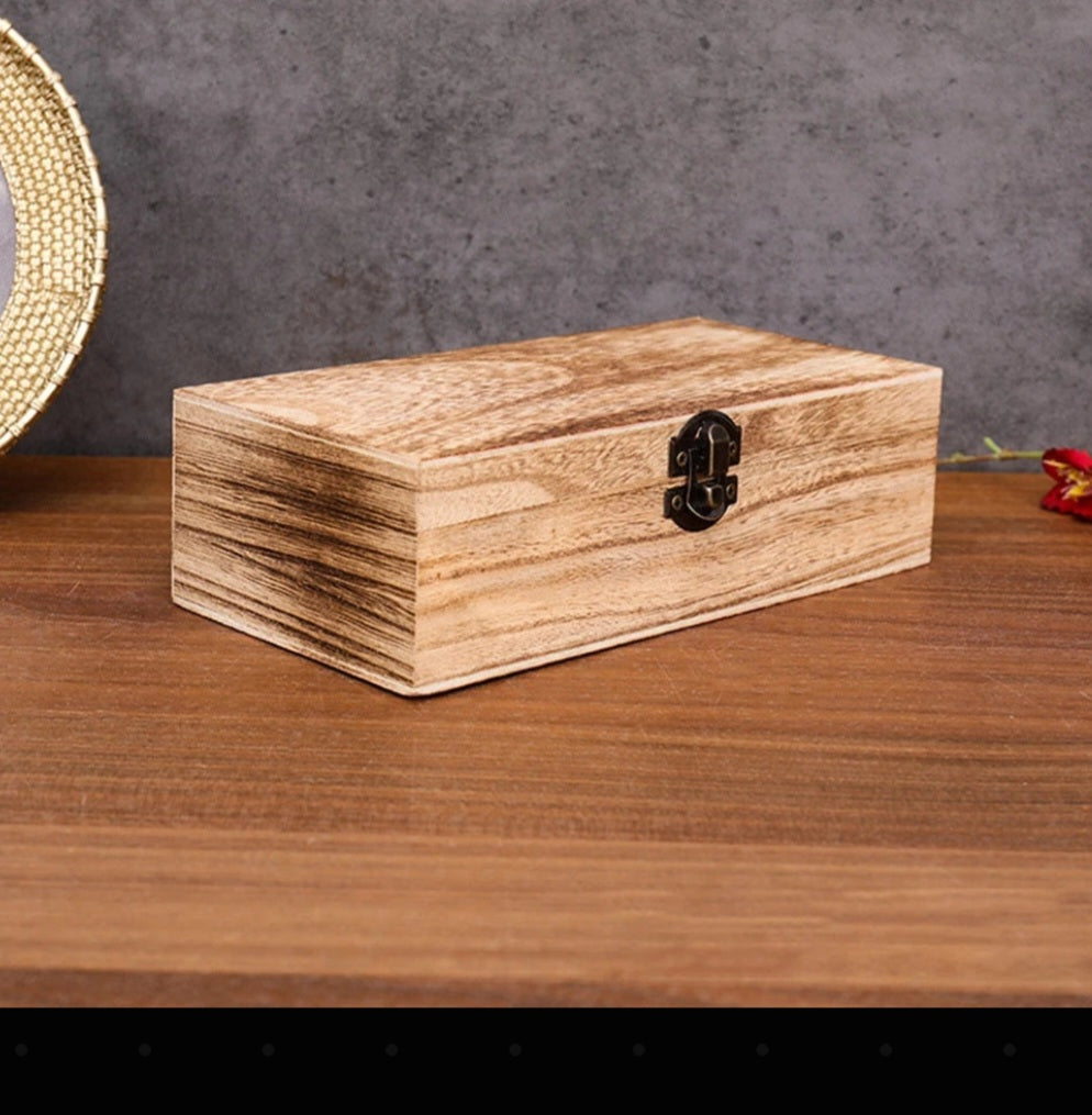 Wood Keepsake Storage Box