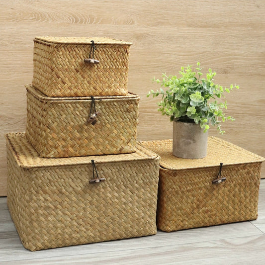 Seagrass Storage Basket Set – 4 Pieces
