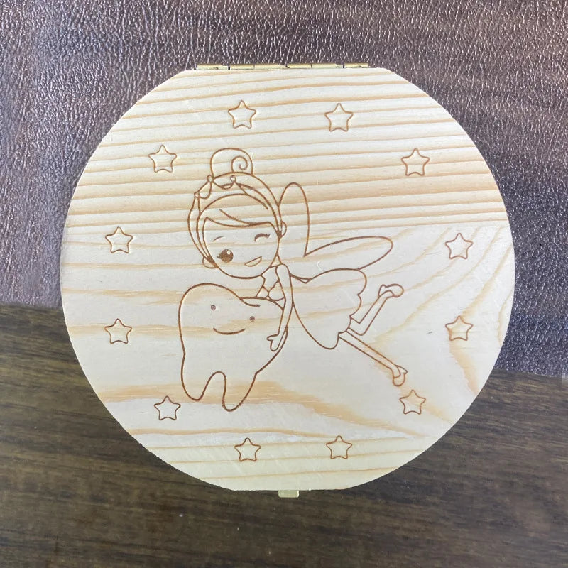 Wooden Baby Tooth Keepsake Box