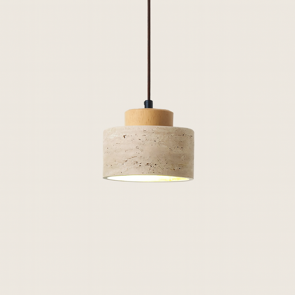 Japandi Stone Pendant Light