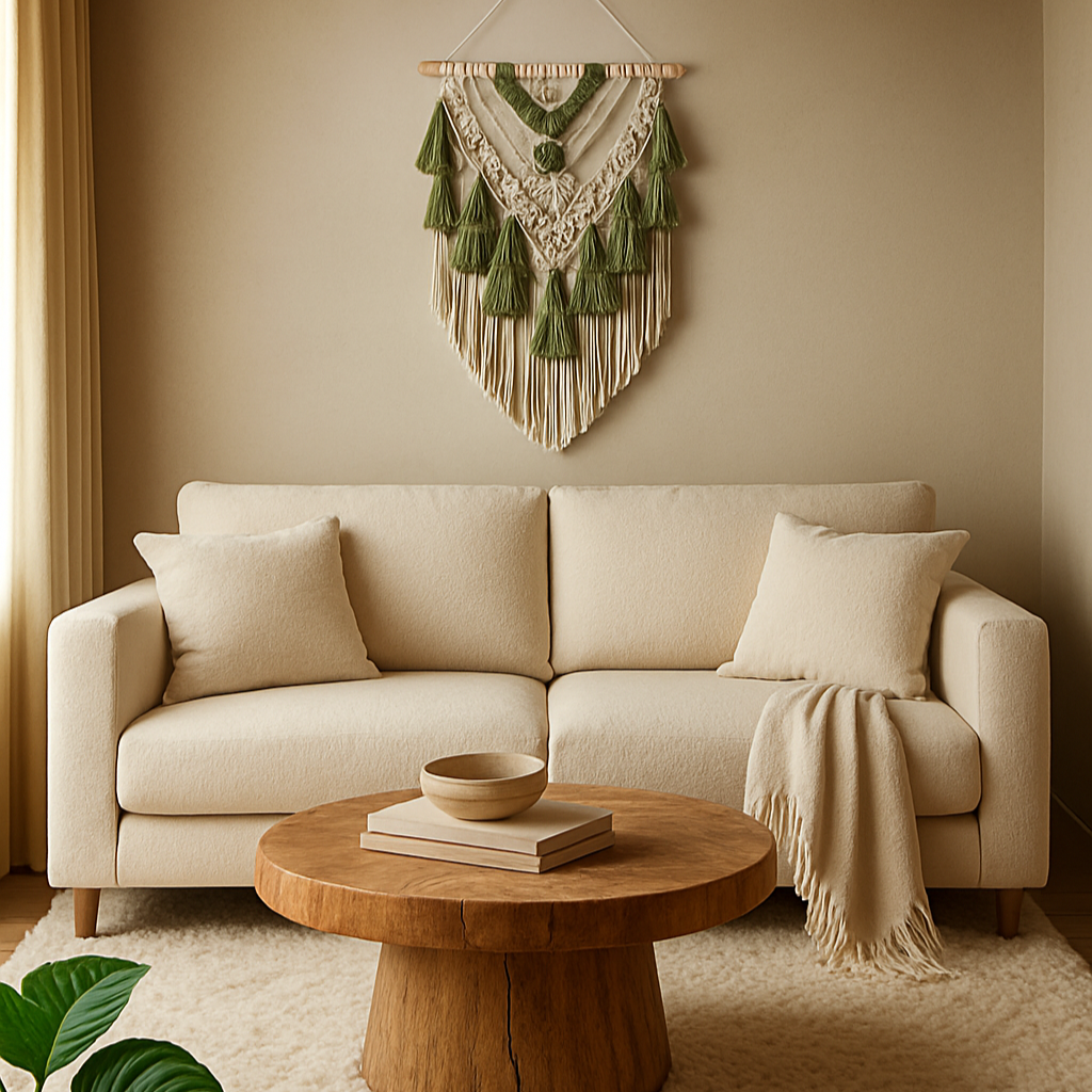 Layered Macramé Boho Wall Hanging