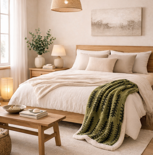 Forest Luxe Flannel Throw Blanket