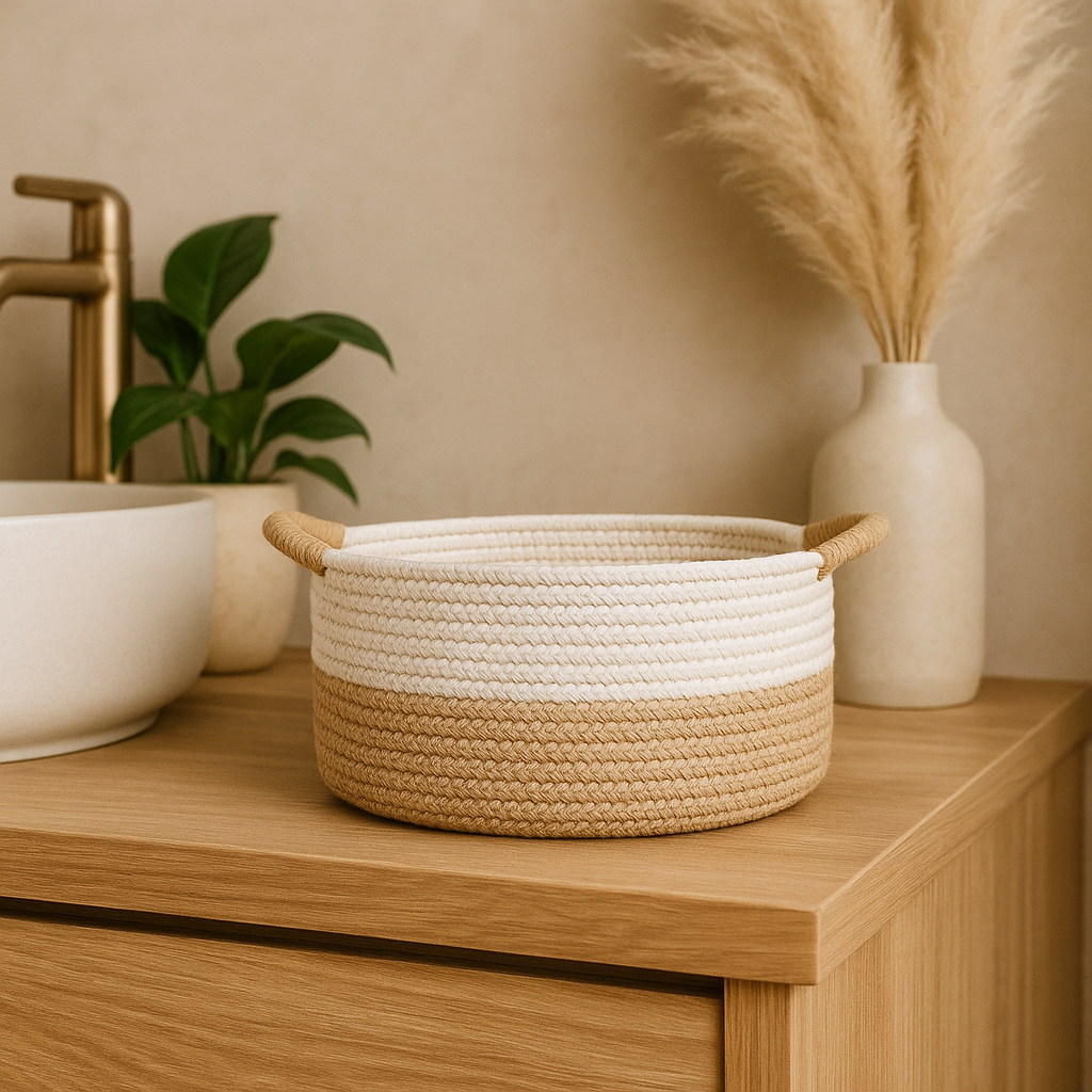 Soft Rope Handwoven Storage Basket