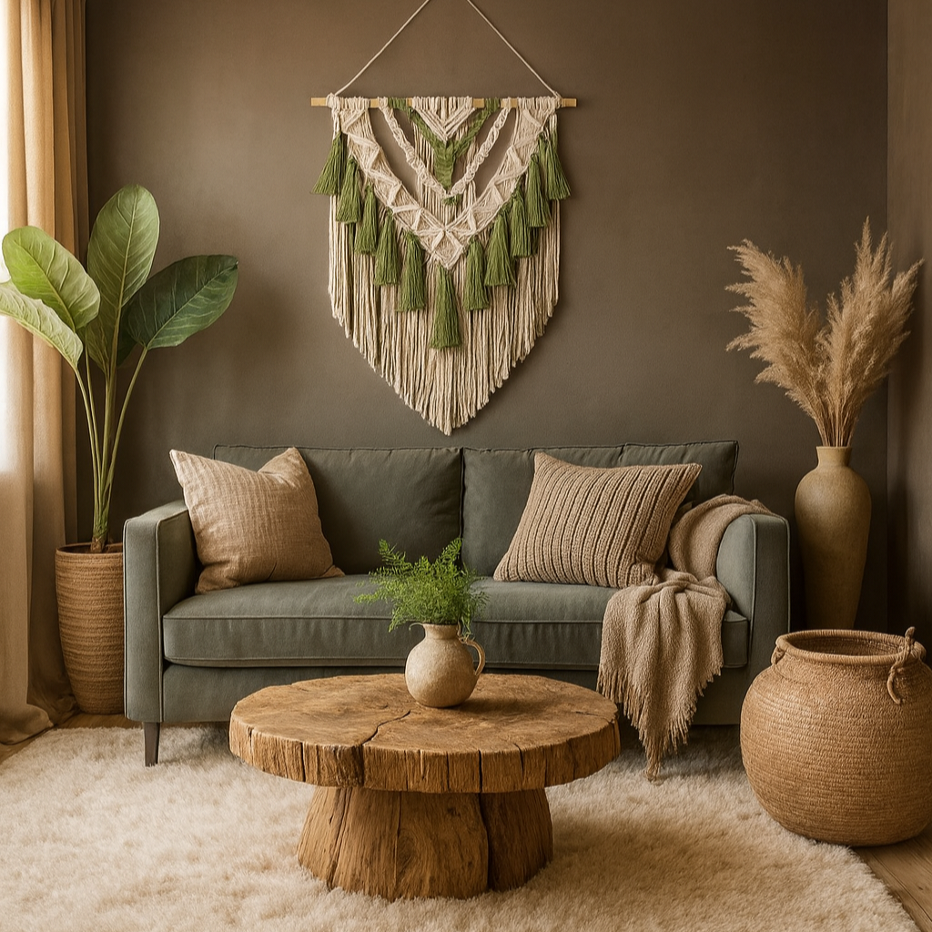 Layered Macramé Boho Wall Hanging