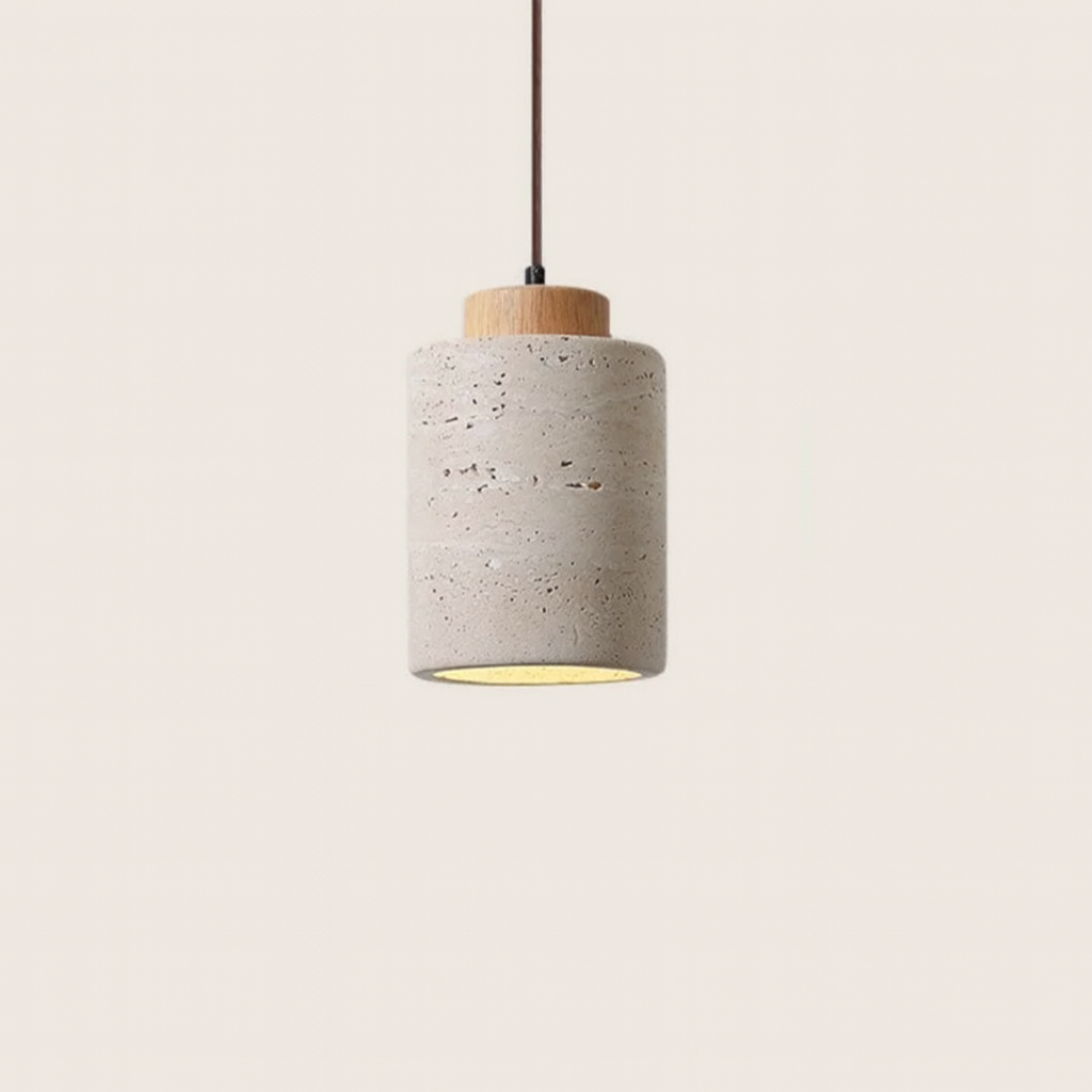 Japandi Stone Pendant Light