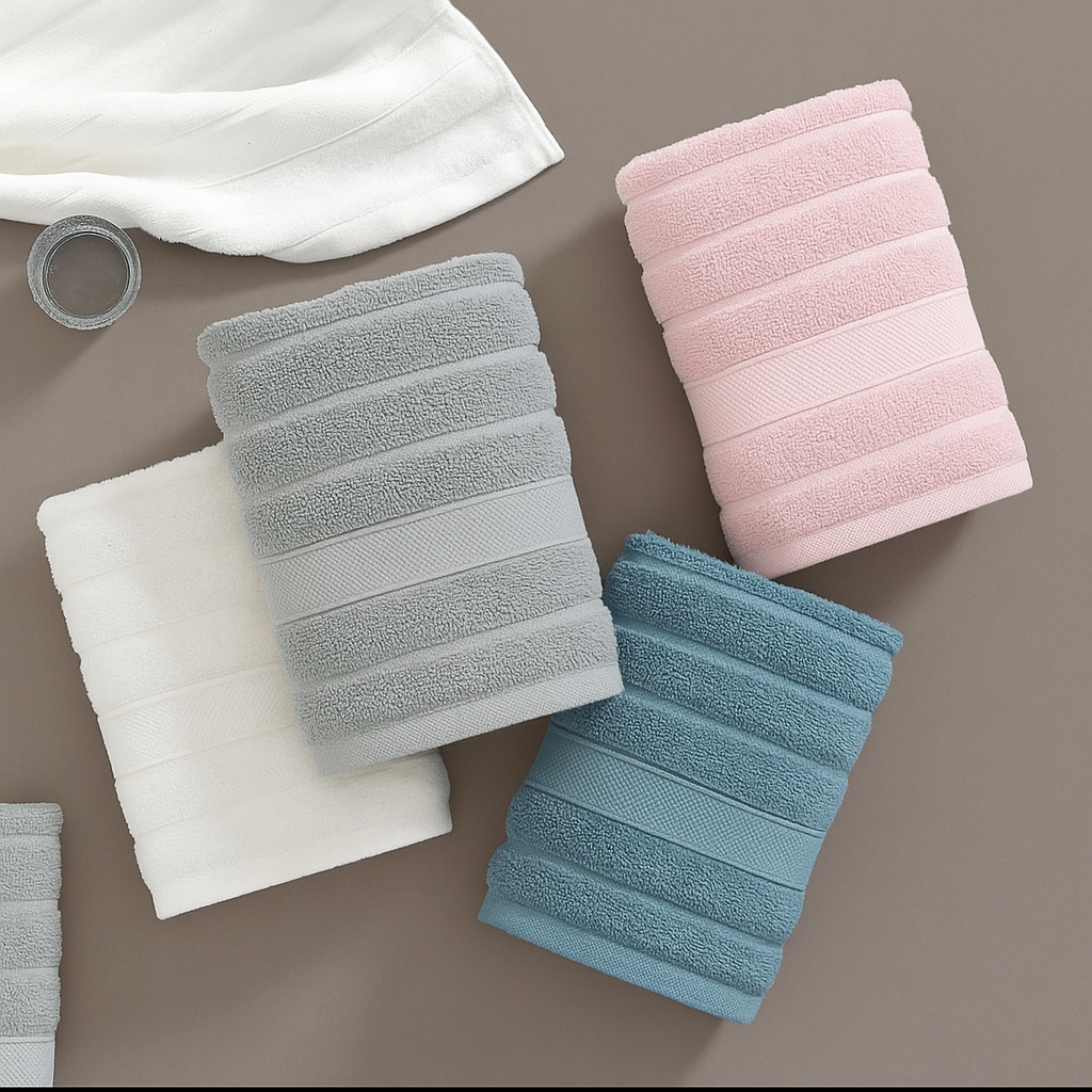 Soft Plush Washcloth Set of 4