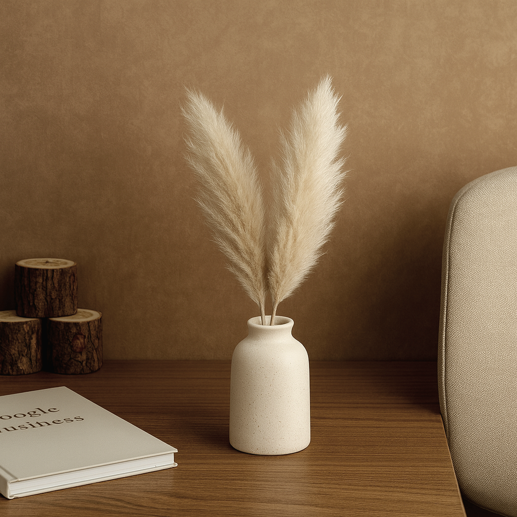 Matte Ceramic Vase Trio