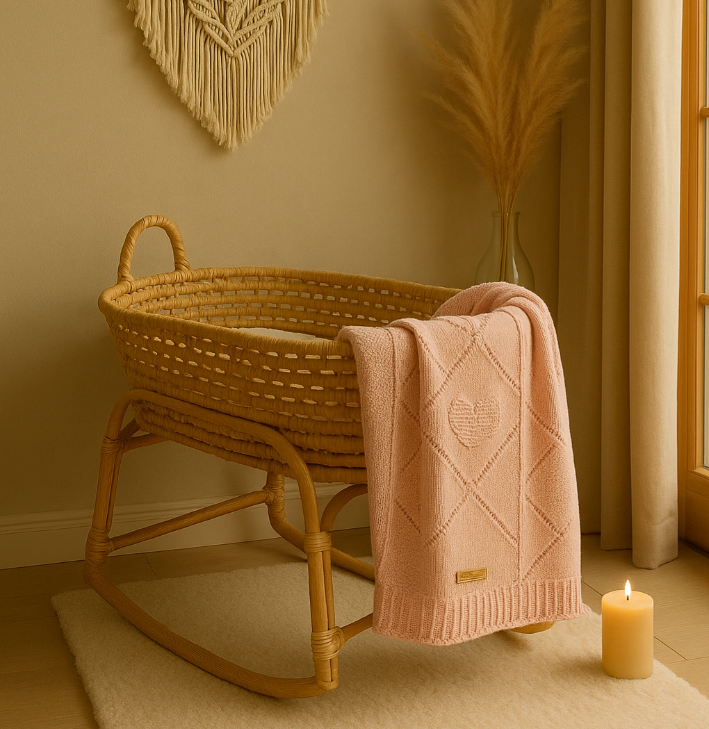 Soft Diamond Knit Baby Blanket