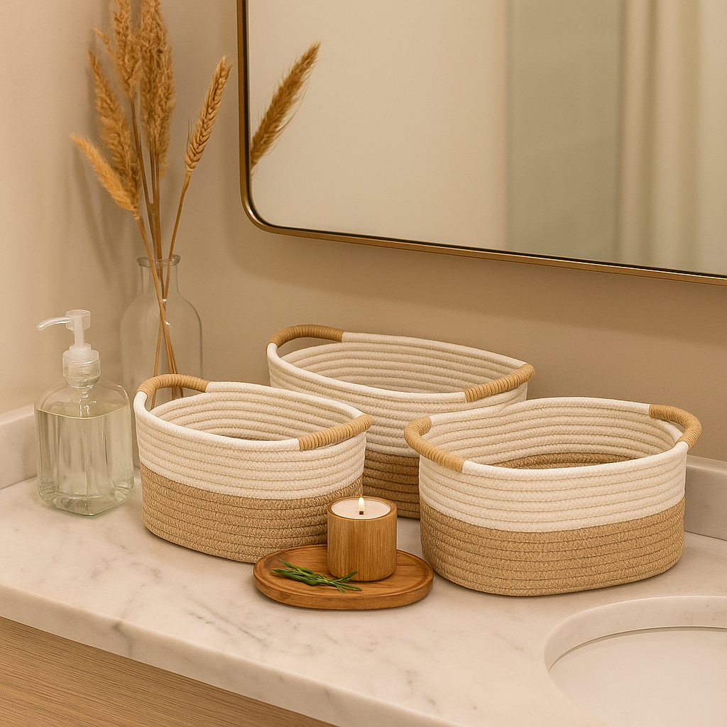 Soft Rope Handwoven Storage Basket