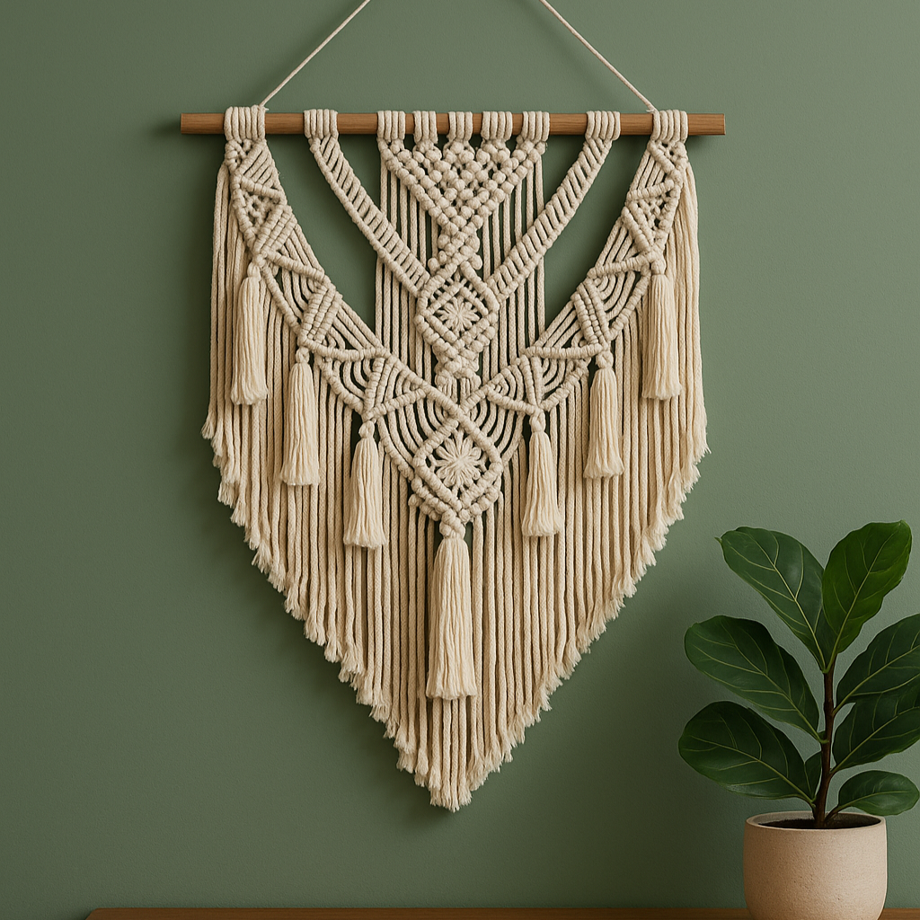 Layered Macramé Boho Wall Hanging