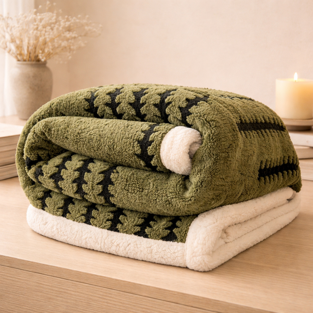 Forest Luxe Flannel Throw Blanket