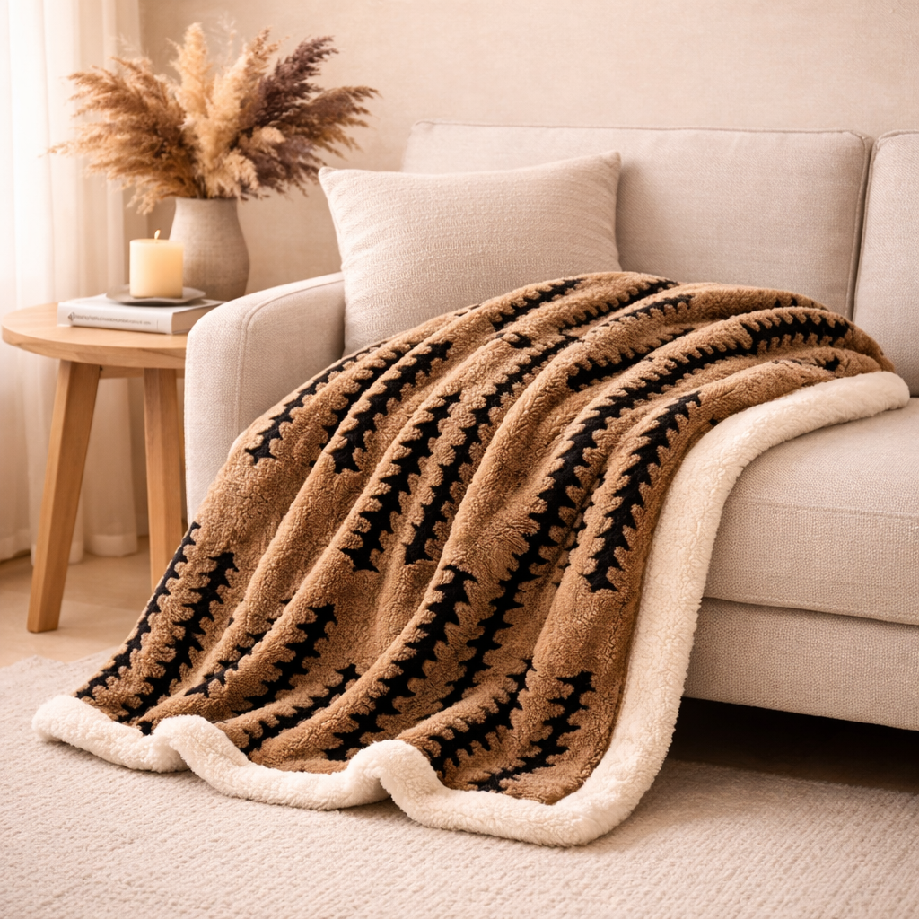Forest Luxe Flannel Throw Blanket