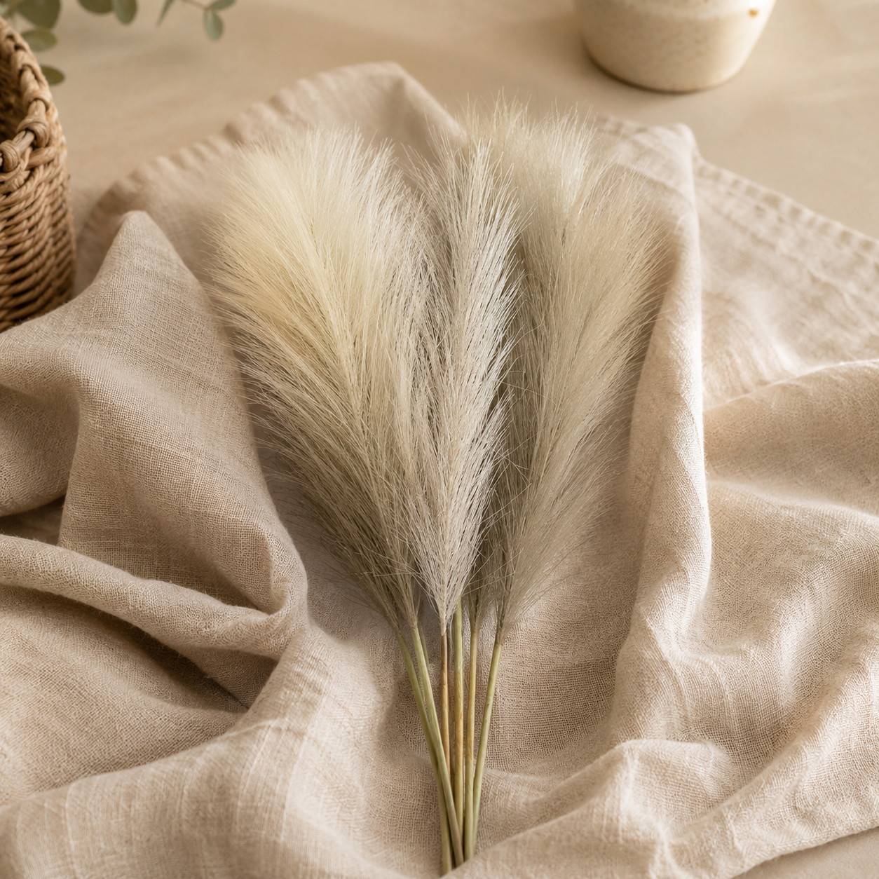 Table Pampas Grass Stems – Set of 6