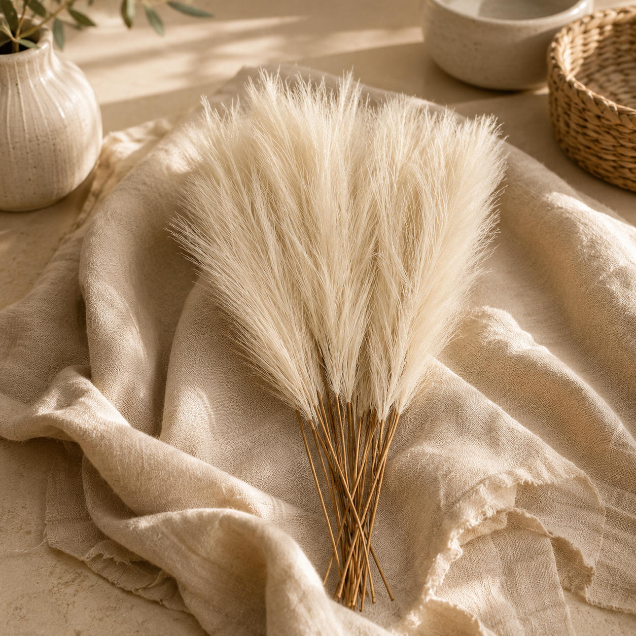 Table Pampas Grass Stems – Set of 6
