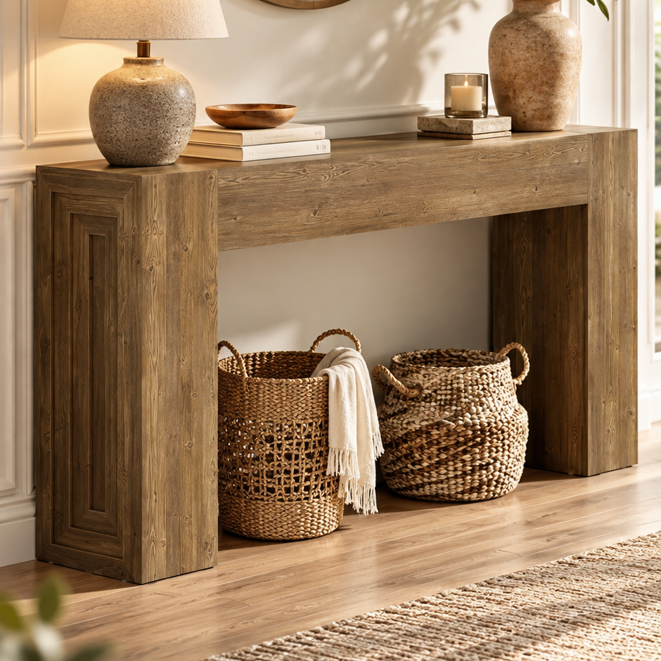 Farmhouse Long Console Table