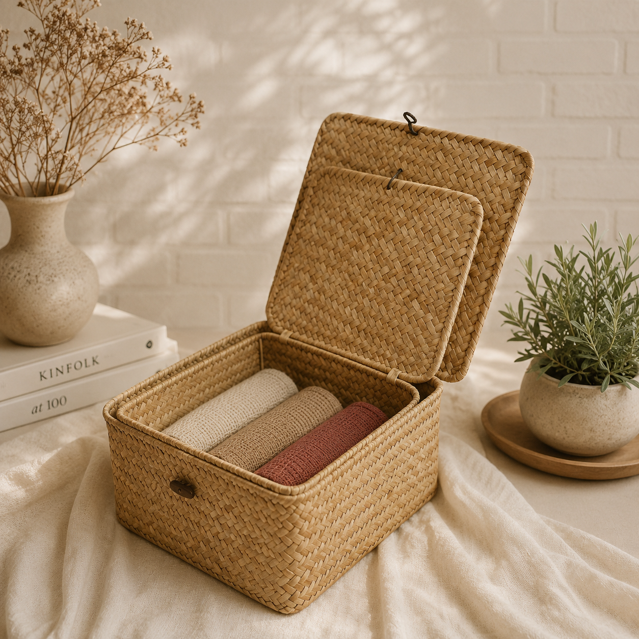 Seagrass Storage Basket Set – 4 Pieces