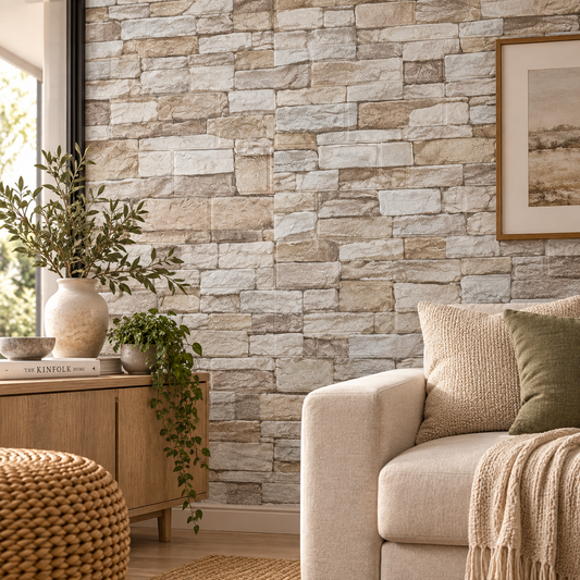 Vintage White 3D Brick Effect Wall Panels