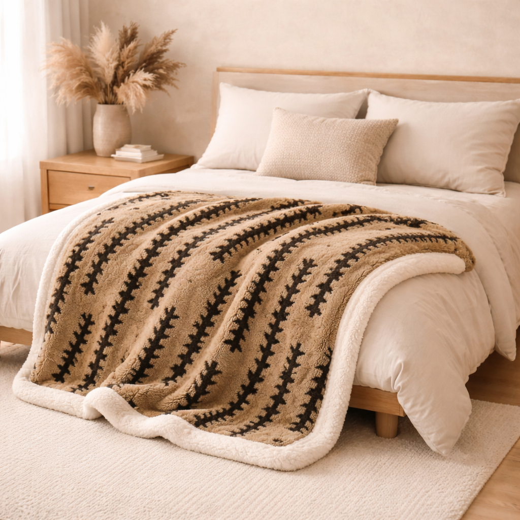 Forest Luxe Flannel Throw Blanket