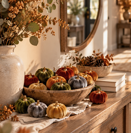 Velvet Mini Pumpkins
